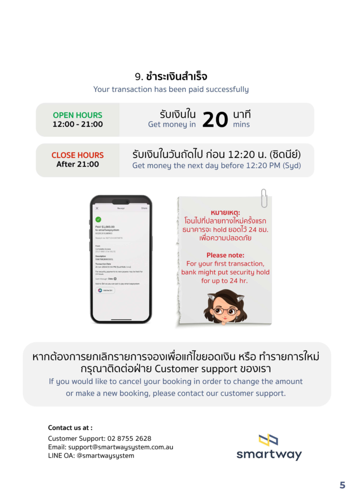 Bank Transfer (CommBank) - Smartway System